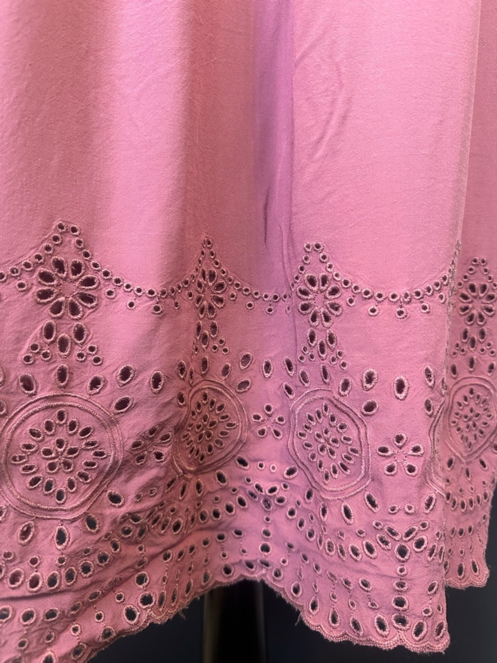 #138 - Knox Rose Mauve Embroidered V-Neck Mini Dress - Picture 5 of 10